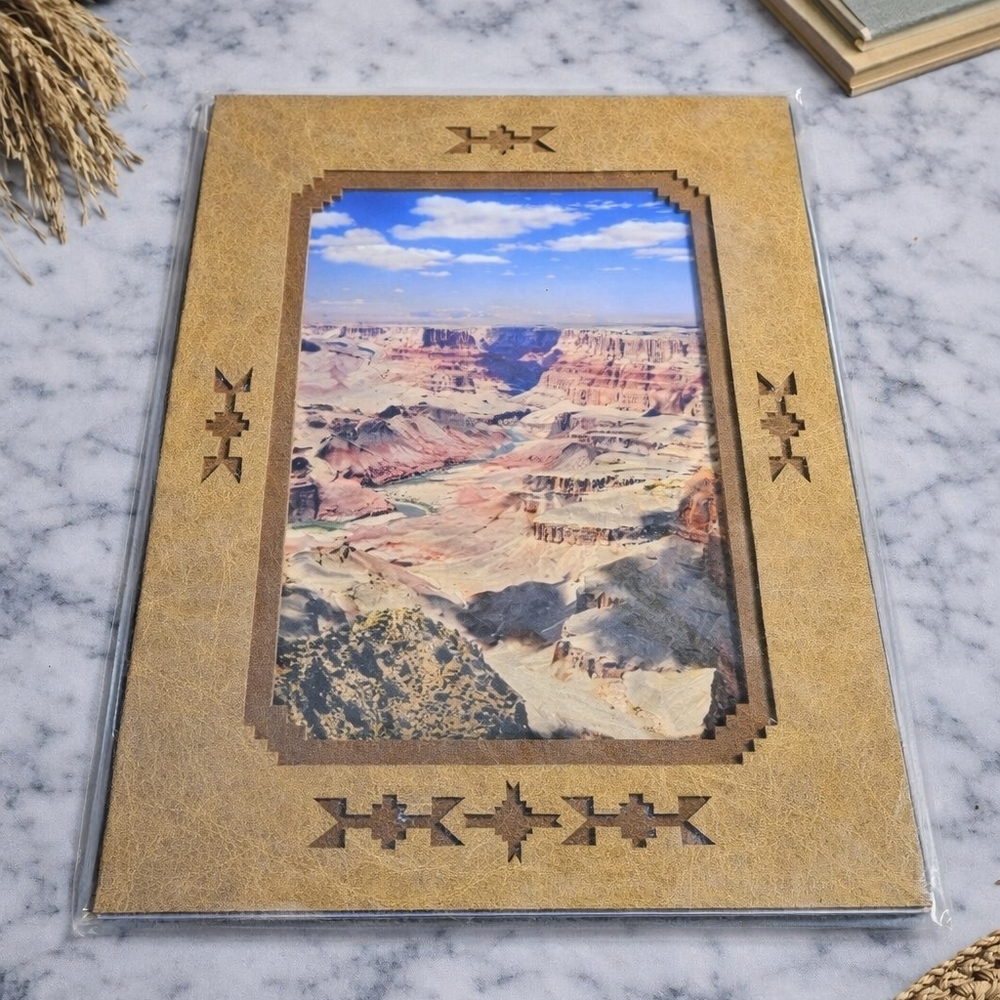 South Rim Studio K.V. Johnson Grand Canyon Photo Indian‎ Penny 1908 Signed